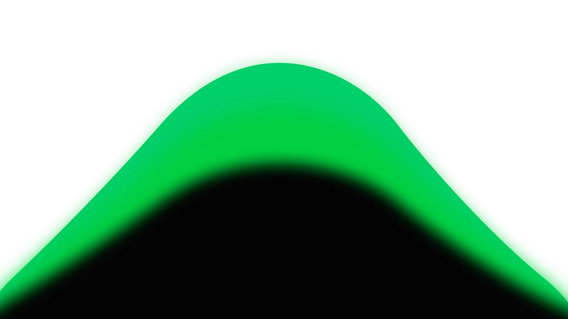 Bright pink curved wave on black background