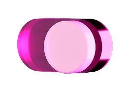 a pink pill with a white circle